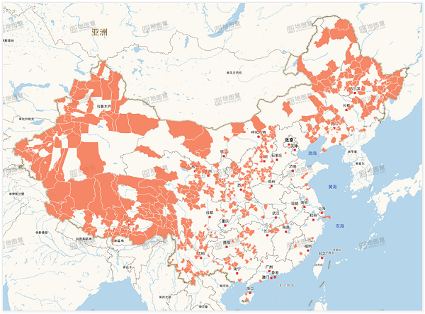尚未进行环卫市场化改革区县分布图-乐冠体育环保