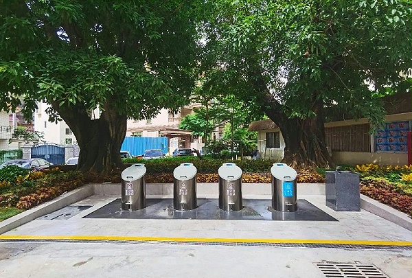 地埋式垃圾桶正常外观-乐冠体育环保