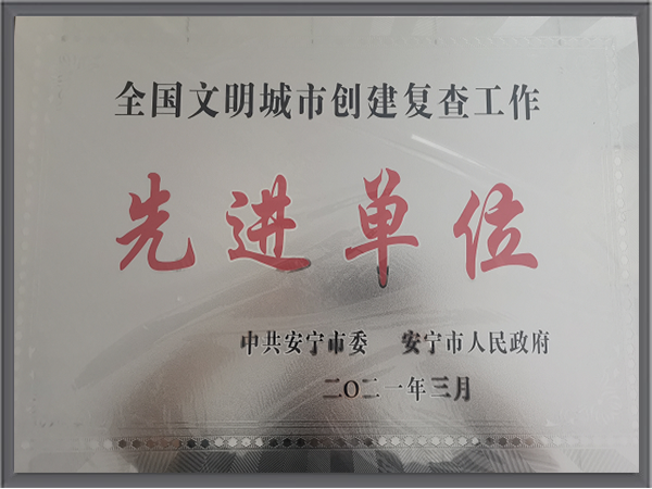 乐冠体育环保-2021年云南安宁市先进单位