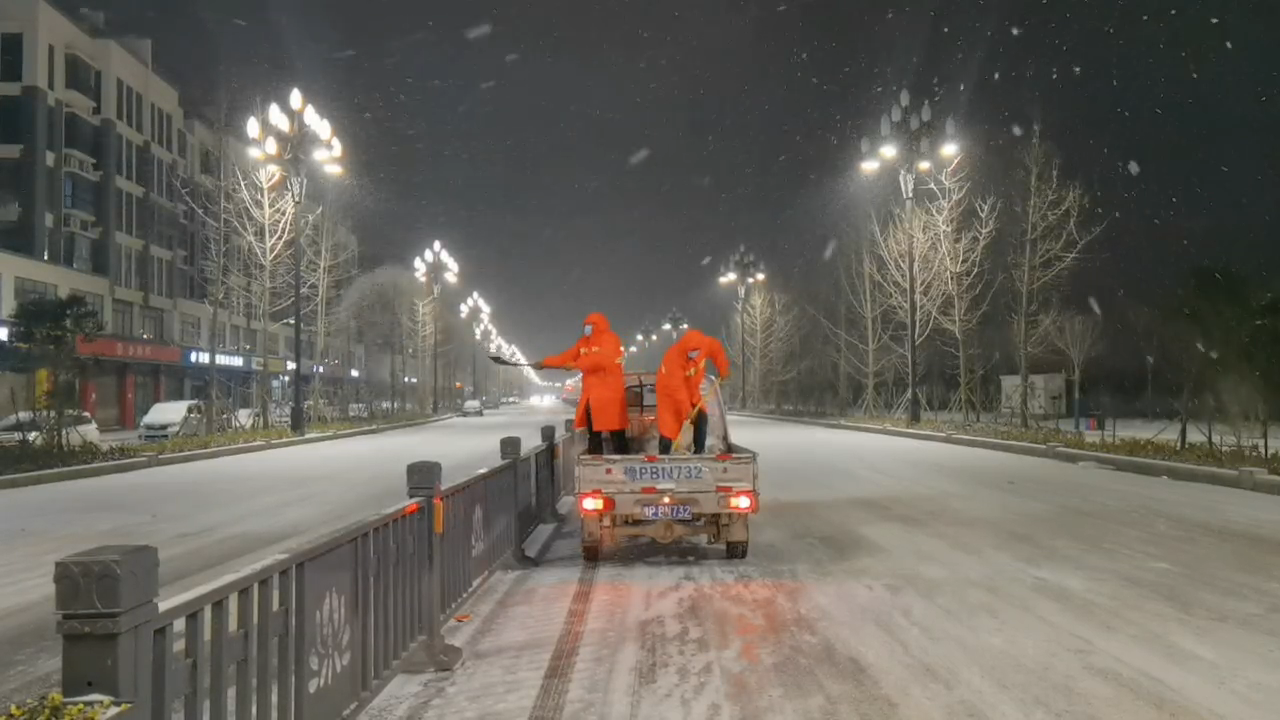 乐冠体育环保-乐冠体育环保淮阳分公司清雪行动