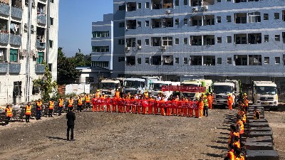 乐冠体育环保-东莞黄江项目入场仪式