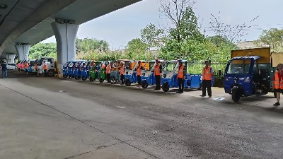 乐冠体育环保：株洲分公司项目设备进场验收2