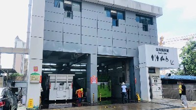 乐冠体育环保-梅总视察深圳龙城市政项目垃圾转运站